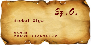 Szokol Olga névjegykártya